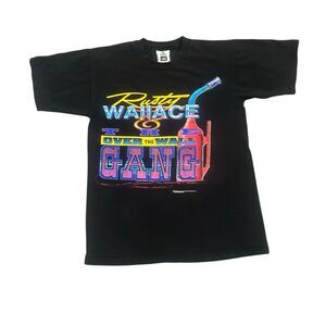 Vintage Rusty Wallace T Shirt Over The Wall Gang Men’s M 1999 Lee NASCAR